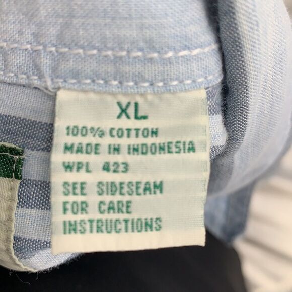 Levi’s Vintage Denim Button Up Striped Shirt XL - Picture 7 of 7